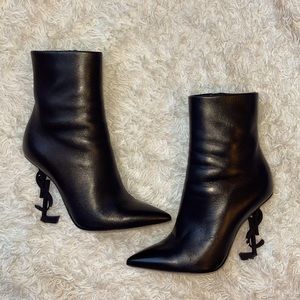 Authentic YSL Black Opyum Booties